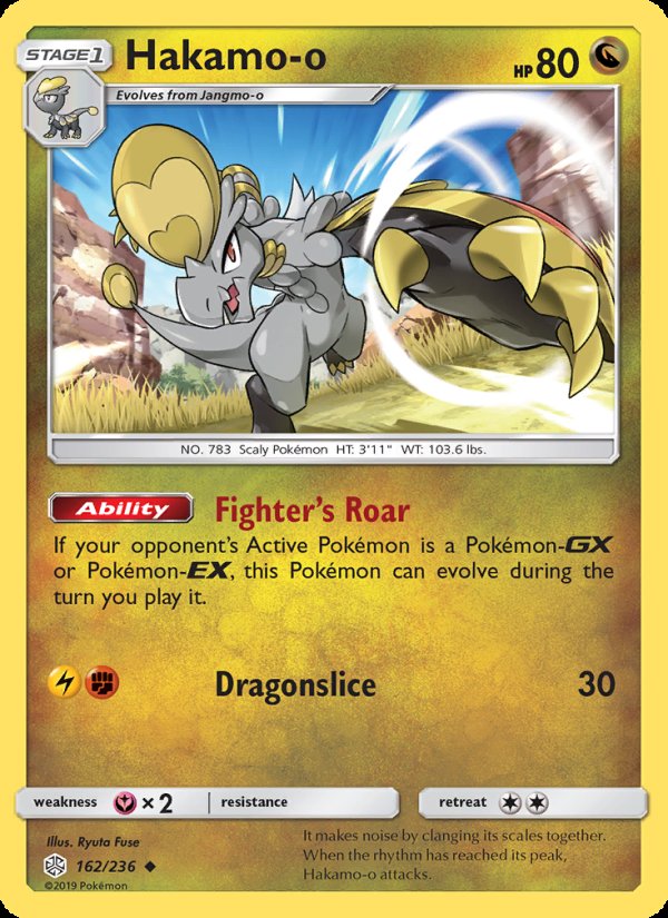Hakamo-o 162/236 - Cosmic Eclipse Pokemon card