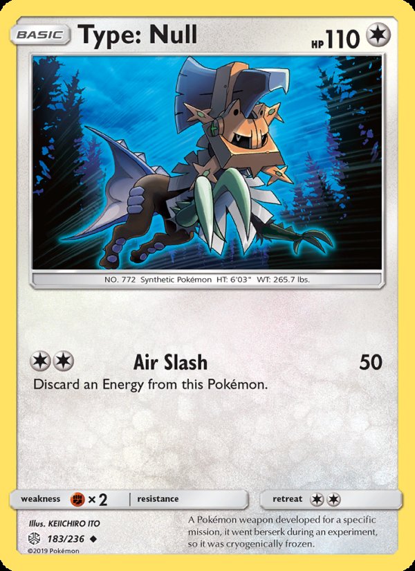 Type: Null 183/236 - Cosmic Eclipse Pokemon card