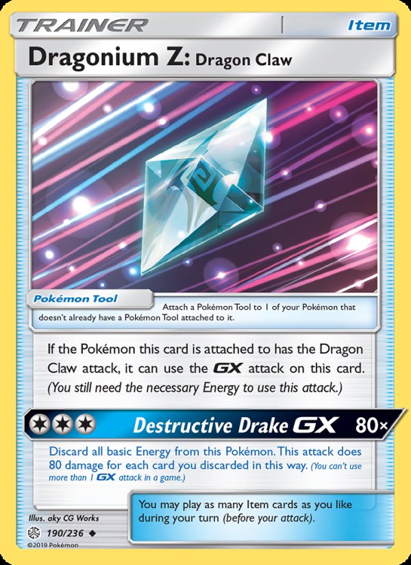 Dragonium Z: Dragon Claw 190/236 - Cosmic Eclipse Pokemon card