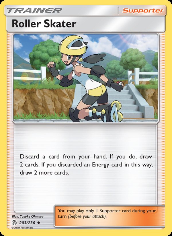 Roller Skater 203/236 - Cosmic Eclipse Pokemon card