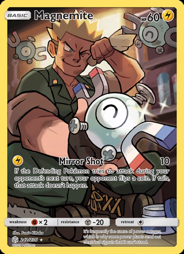 Magnemite 242/236 - Cosmic Eclipse Pokemon card