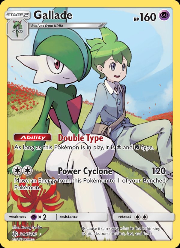 Gallade 244/236 - Cosmic Eclipse Pokemon card