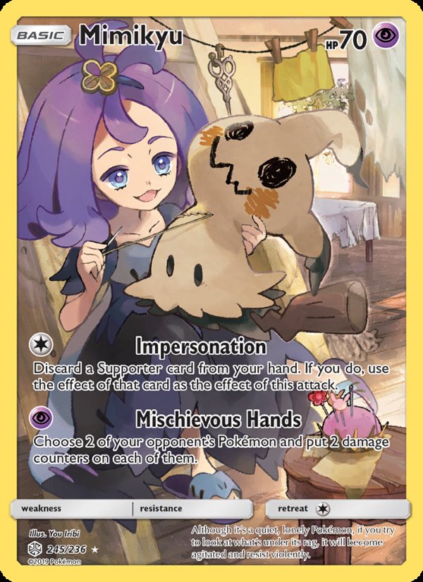 Mimikyu 245/236 - Cosmic Eclipse Pokemon card