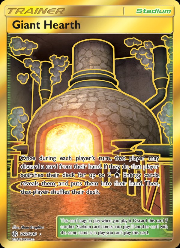 Giant Hearth 263/236 - Cosmic Eclipse Pokemon card