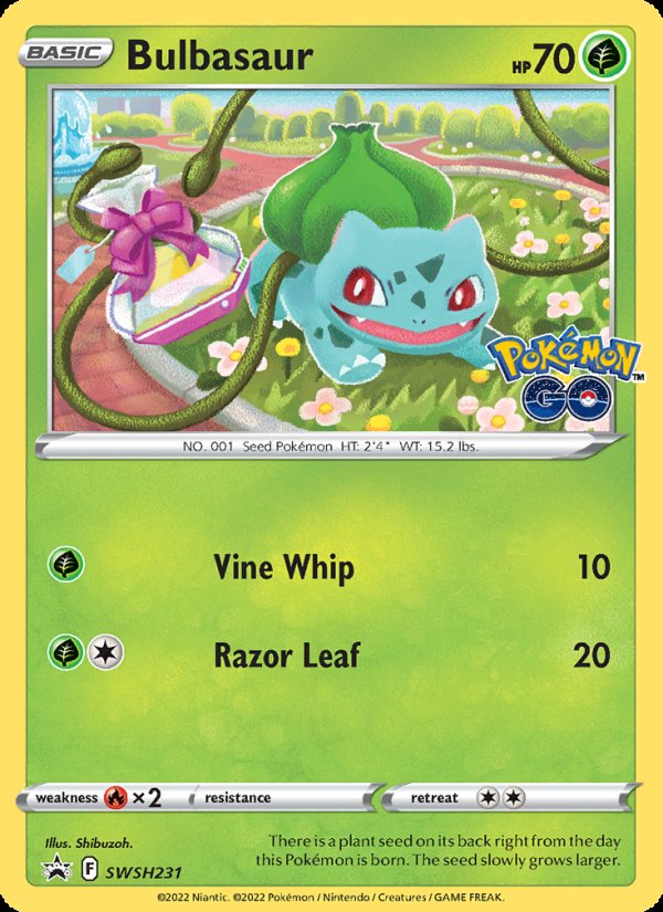 Bulbasaur SWSH231/307 - SWSH Black Star Promos Pokemon card