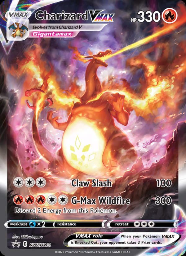 Charizard VMAX SWSH261/307 - SWSH Black Star Promos Pokemon card
