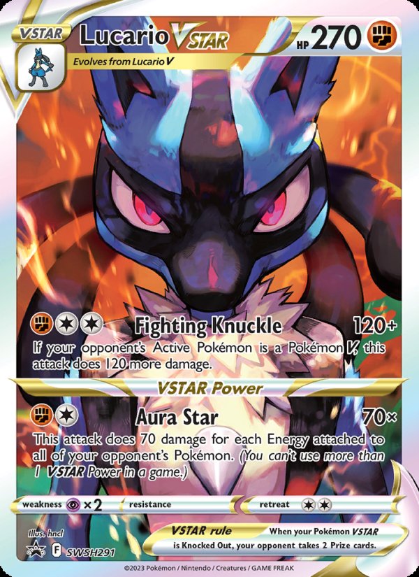 Lucario VSTAR SWSH291/307 - SWSH Black Star Promos Pokemon card