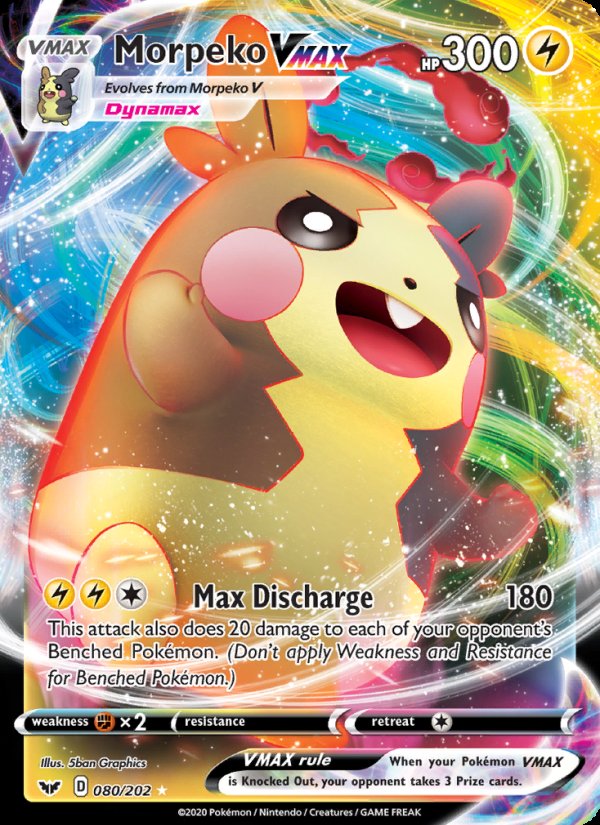 Morpeko VMAX 80/202 - Sword & Shield Pokemon card