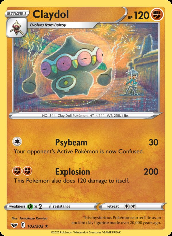 Claydol 103/202 - Sword & Shield Pokemon card