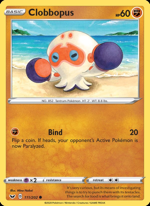 Clobbopus 111/202 - Sword & Shield Pokemon card
