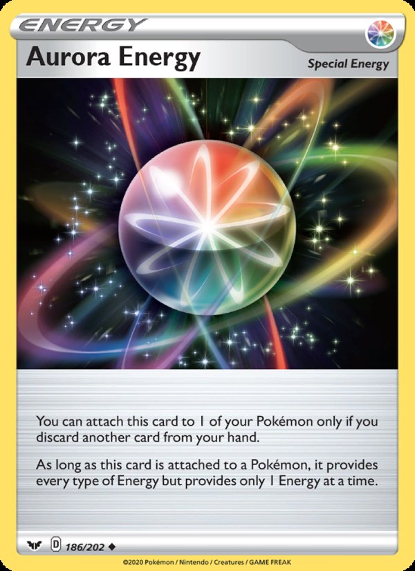 Aurora Energy 186/202 - Sword & Shield Pokemon card