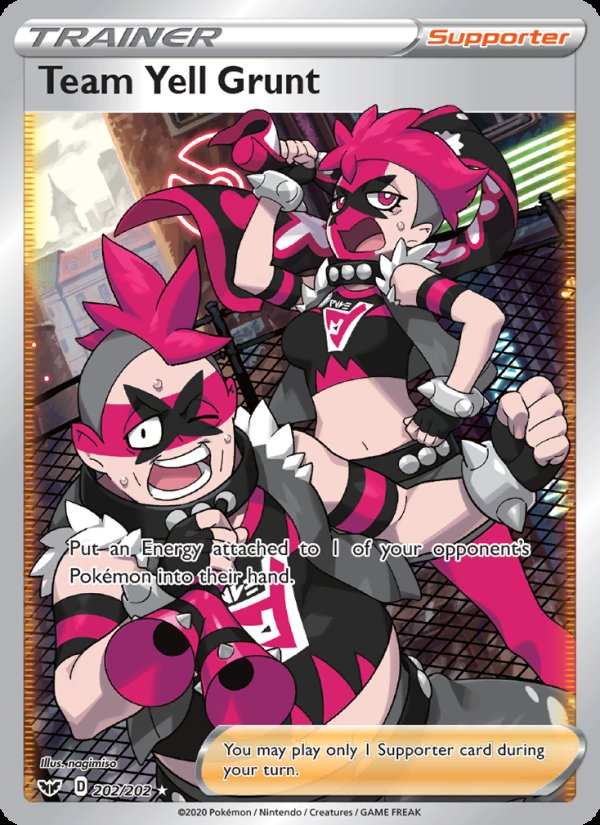 Team Yell Grunt 202/202 - Sword & Shield Pokemon card