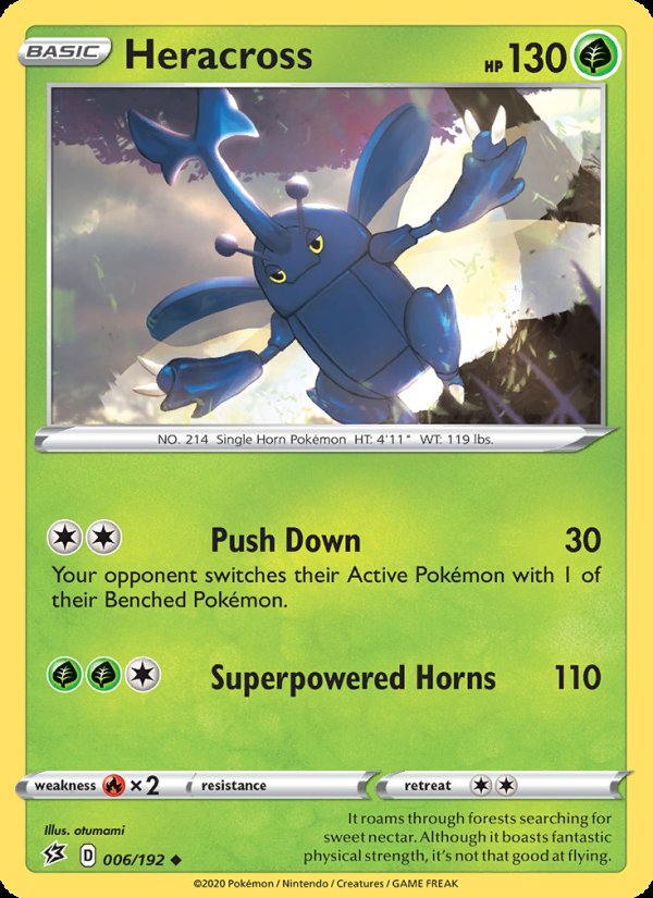 Heracross 6/192 - Rebel Clash Pokemon card