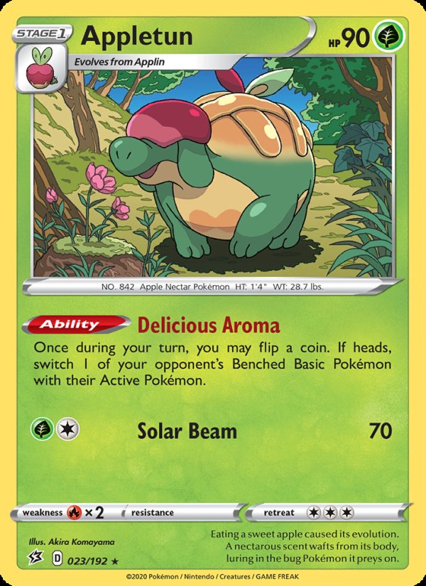 Appletun 23/192 - Rebel Clash Pokemon card