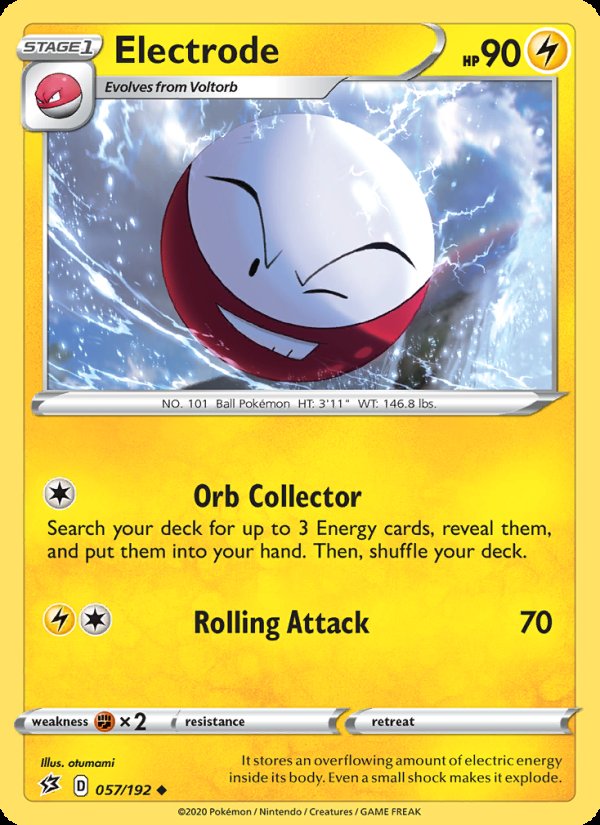 Electrode 57/192 - Rebel Clash Pokemon card