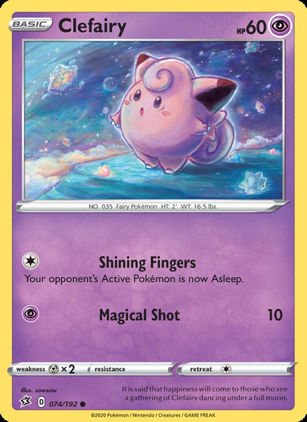 Clefairy 74/192 - Rebel Clash Pokemon card
