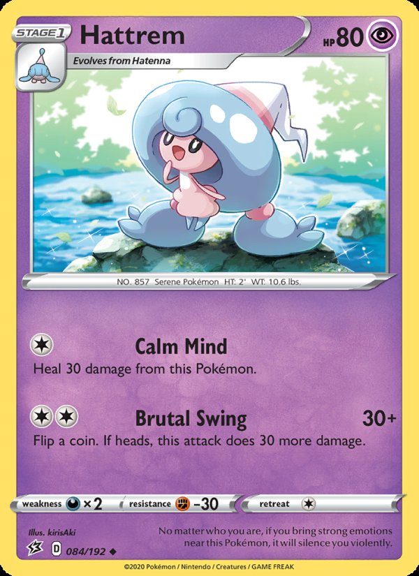 Hattrem 84/192 - Rebel Clash Pokemon card