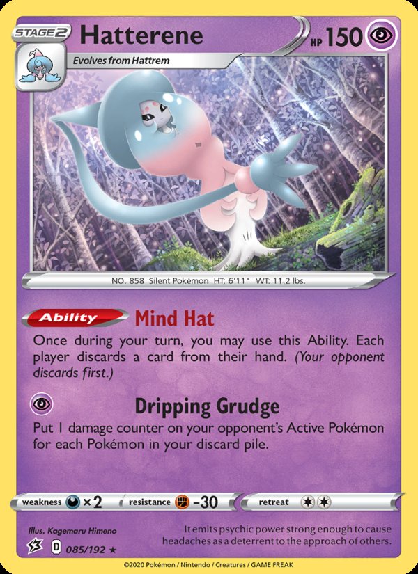 Hatterene 85/192 - Rebel Clash Pokemon card
