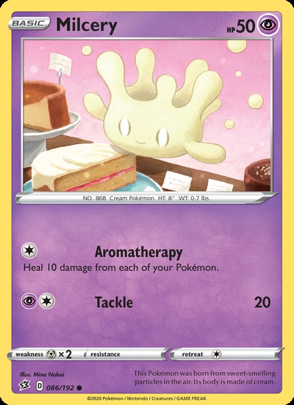 Milcery 86/192 - Rebel Clash Pokemon card
