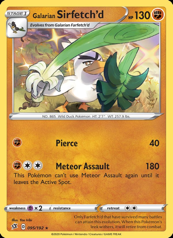 Galarian Sirfetch'd 95/192 - Rebel Clash Pokemon card