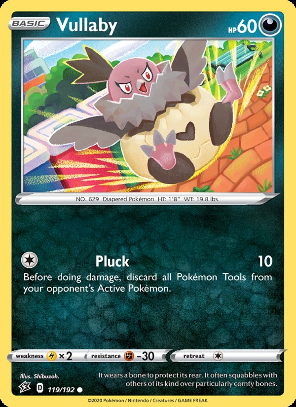 Vullaby 119/192 - Rebel Clash Pokemon card