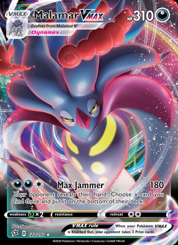 Malamar VMAX 122/192 - Rebel Clash Pokemon card