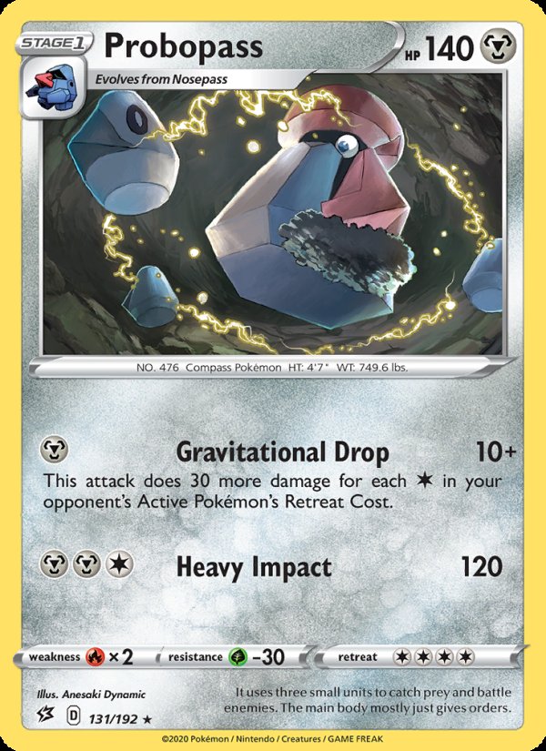 Probopass 131/192 - Rebel Clash Pokemon card