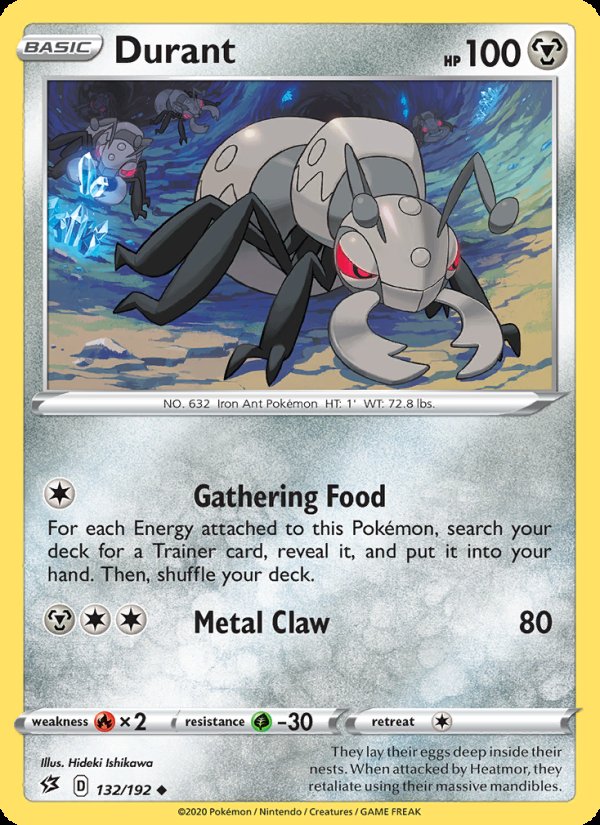 Durant 132/192 - Rebel Clash Pokemon card