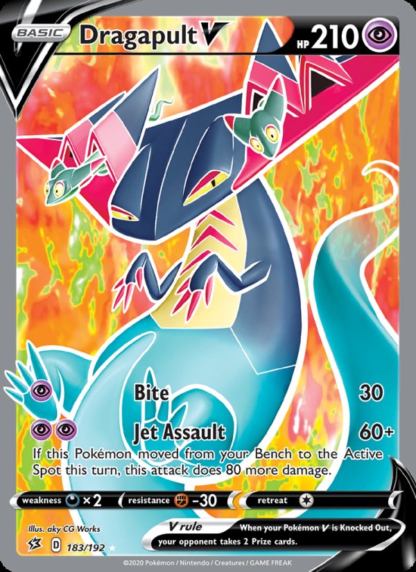 Dragapult V 183/192 - Rebel Clash Pokemon card