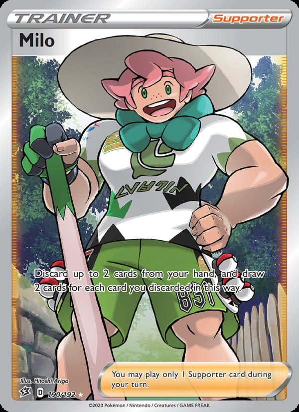 Milo 190/192 - Rebel Clash Pokemon card