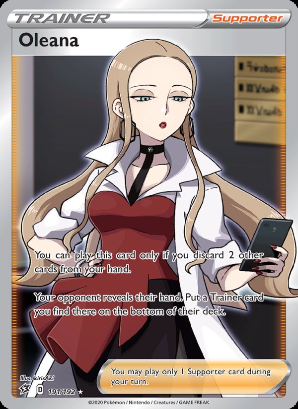 Oleana 191/192 - Rebel Clash Pokemon card