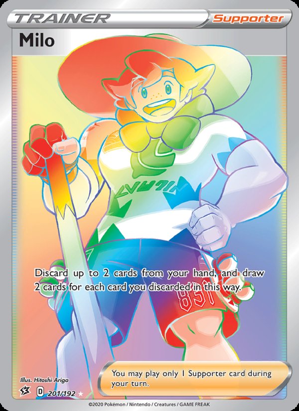 Milo 201/192 - Rebel Clash Pokemon card