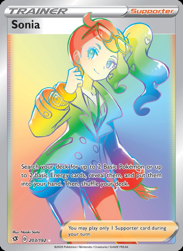 Sonia 203/192 - Rebel Clash Pokemon card