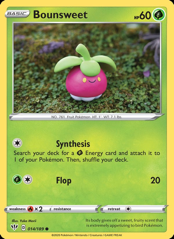 Bounsweet 14/189 - Darkness Ablaze Pokemon card