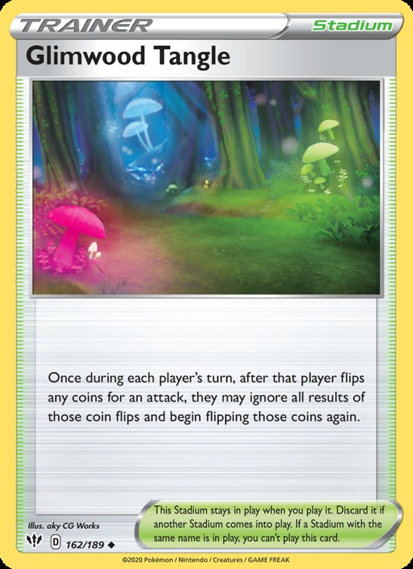 Glimwood Tangle 162/189 - Darkness Ablaze Pokemon card