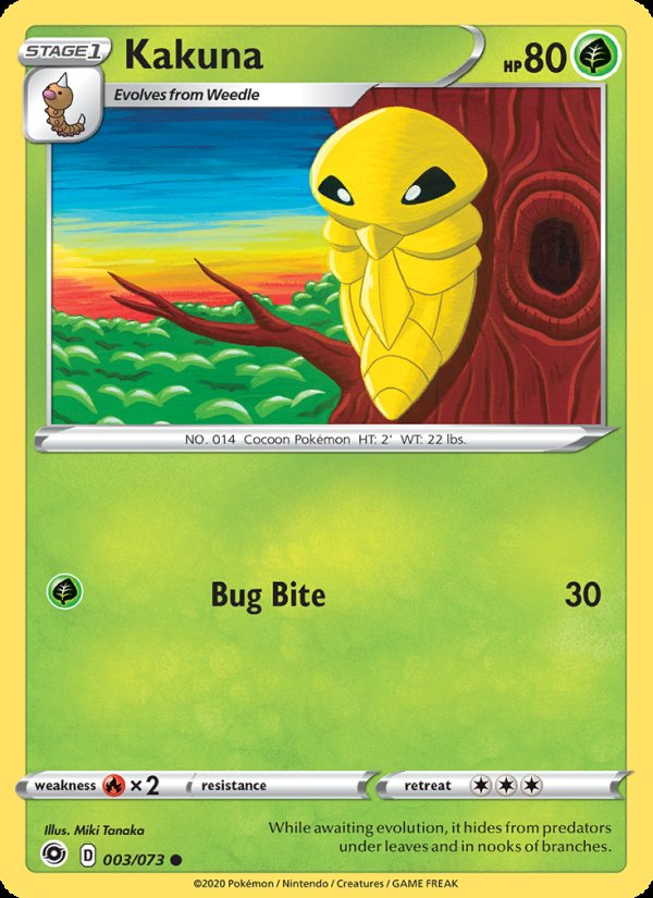 Kakuna 3/73 - Champion's Path Pokemon card