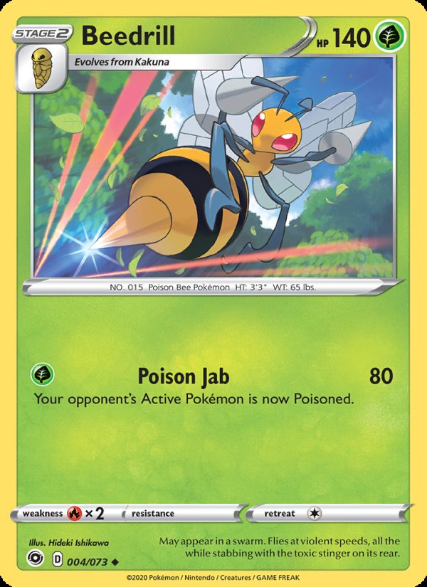 Beedrill 4/73 - Champion's Path Pokemon card