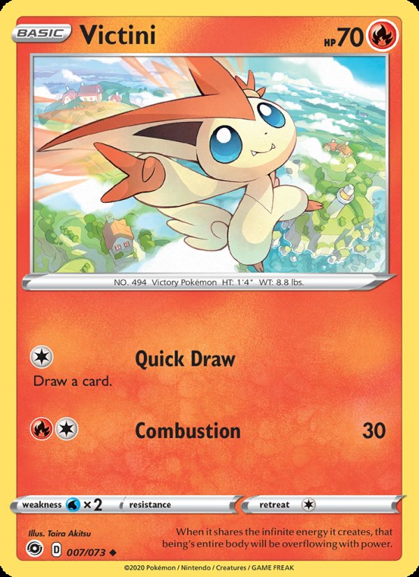 Victini 7/73 - Champion's Path Pokemon card
