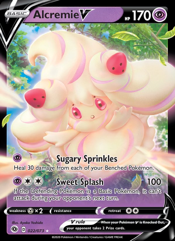 Alcremie V 22/73 - Champion's Path Pokemon card