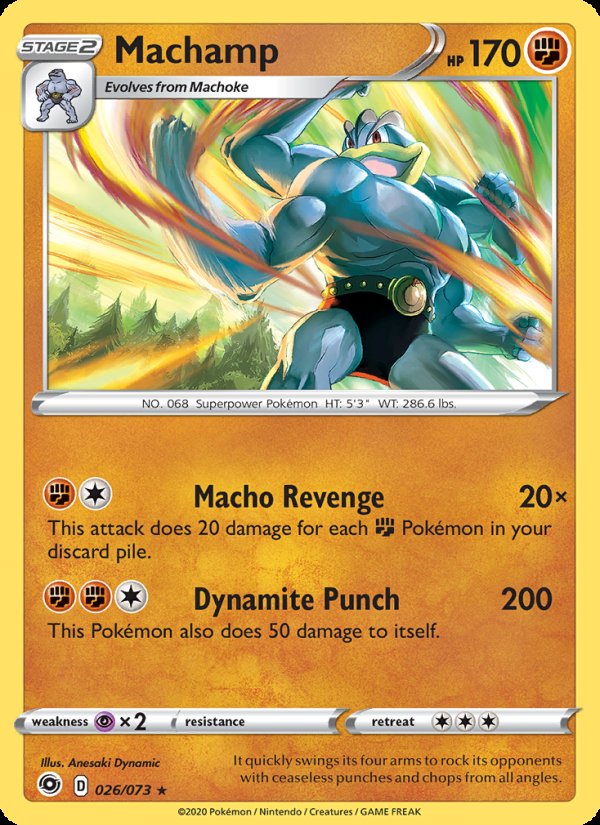 Machamp 26/73 - Champion's Path Pokemon card