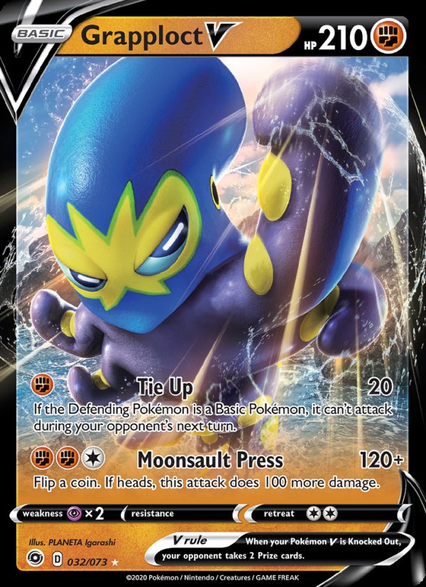 Grapploct V 32/73 - Champion's Path Pokemon card