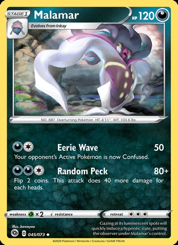 Malamar 45/73 - Champion's Path Pokemon card