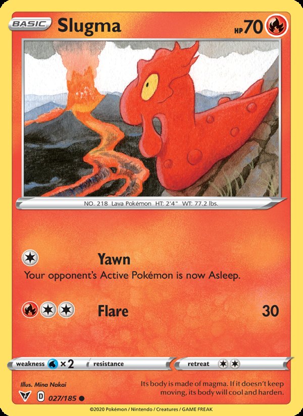 Slugma 27/185 - Vivid Voltage Pokemon card