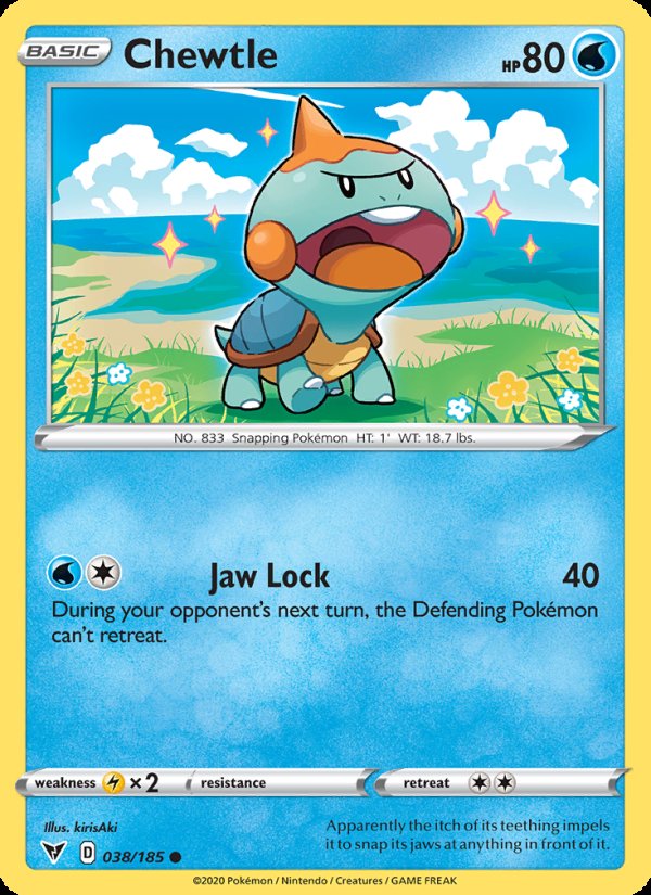 Chewtle 38/185 - Vivid Voltage Pokemon card