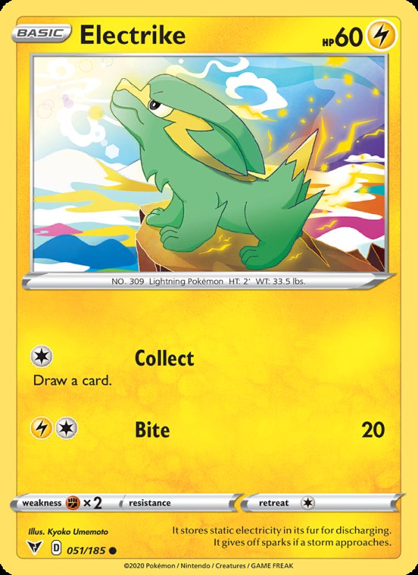 Electrike 51/185 - Vivid Voltage Pokemon card