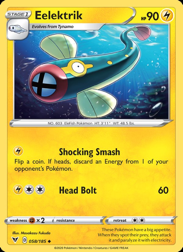 Eelektrik 58/185 - Vivid Voltage Pokemon card