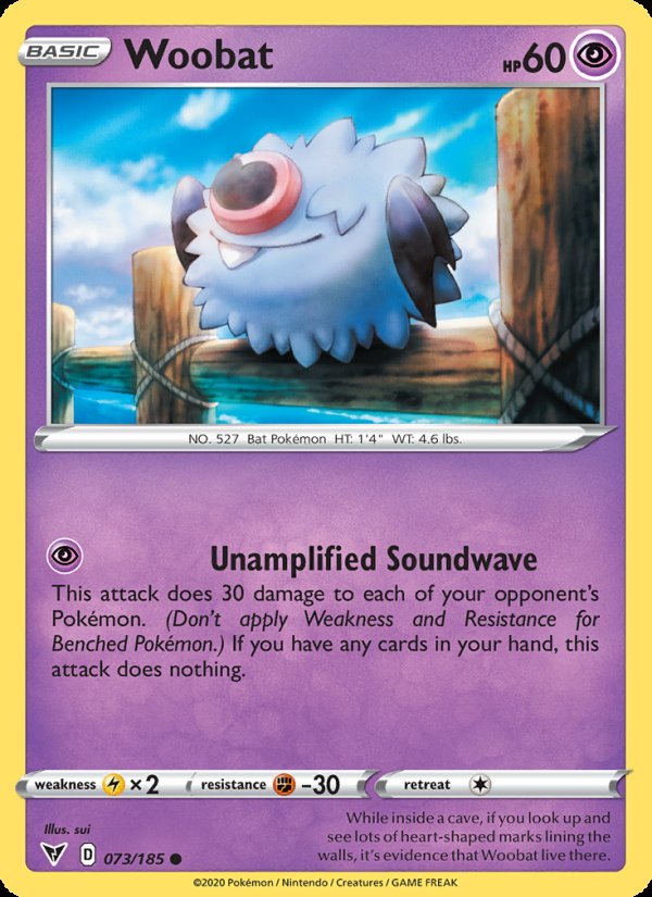 Woobat 73/185 - Vivid Voltage Pokemon card