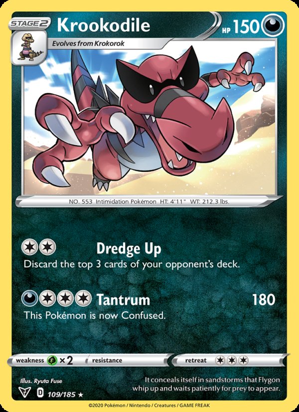 Krookodile 109/185 - Vivid Voltage Pokemon card