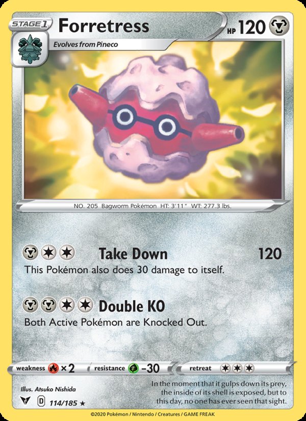 Forretress 114/185 - Vivid Voltage Pokemon card