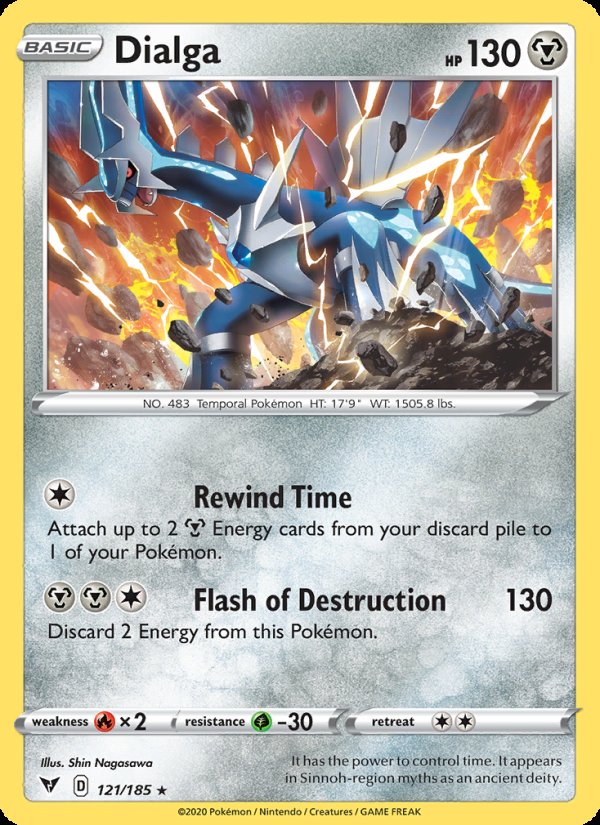 Dialga 121/185 - Vivid Voltage Pokemon card